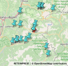 Mappa Strada de San Pelegrin, 38035 Moena TN, Italia (16.6545)