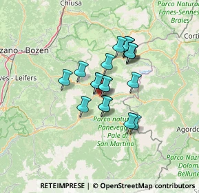 Mappa Strada de San Pelegrin, 38035 Moena TN, Italia (9.2395)