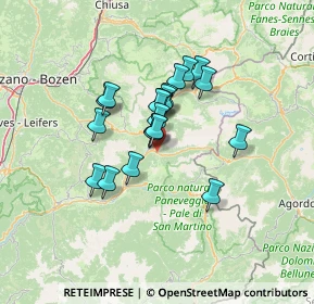 Mappa Strada de San Pelegrin, 38035 Moena TN, Italia (9.472)