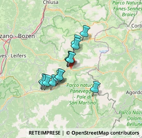 Mappa Strada de San Pelegrin, 38035 Moena TN, Italia (9.56357)