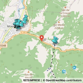 Mappa Strada de San Pelegrin, 38035 Moena TN, Italia (1.384)