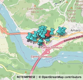 Mappa VIA F.LLI SOLARI, 33020 Amaro UD, Italia (0.34643)