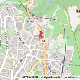 Mappa Via Giovanni e Tina Lorenzoni, 21, 38023 Cles, Trento (Trentino-Alto Adige)