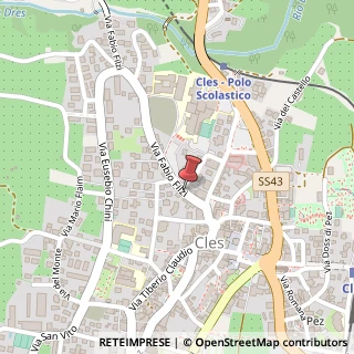 Mappa Via F. Filzi, 46, 38023 Cles, Trento (Trentino-Alto Adige)