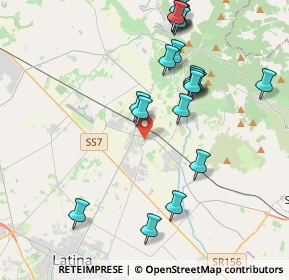 Mappa Via delle Camelie, 04013 Latina Scalo LT, Italia (4.6175)