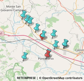Mappa Via Domenico Torriero, 03030 Roccasecca FR, Italia (7.2375)