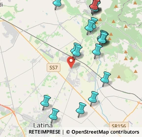 Mappa Via Pitagora, 04013 Latina Scalo LT, Italia (4.9965)