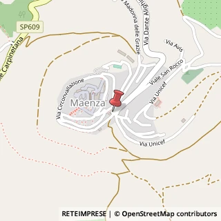 Mappa Piazza Santa Reparata,  1, 04010 Maenza, Latina (Lazio)