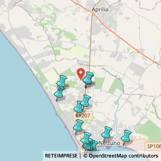 Mappa Via Alessandro Volta, 00042 Anzio RM, Italia (5.54846)