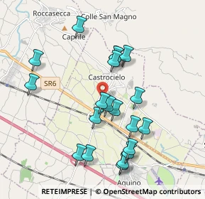 Mappa Castrocielo, 03030 Castrocielo FR, Italia (2.025)