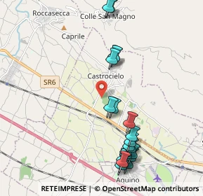 Mappa Castrocielo, 03030 Castrocielo FR, Italia (2.416)