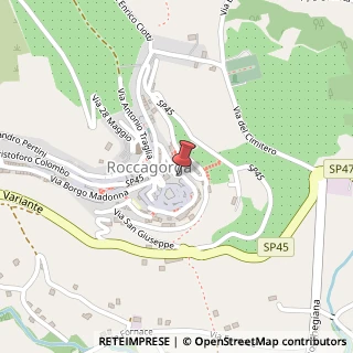 Mappa Via Domenico Menta, 29, 04010 Roccagorga, Latina (Lazio)
