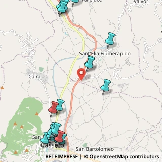 Mappa Via Vicinale San Paolo, 03049 Sant'Elia Fiumerapido FR, Italia (3.2715)