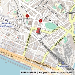 Mappa Via Piave, 1, 84125 Salerno, Salerno (Campania)