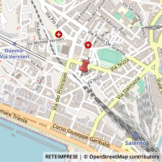 Mappa Via Piave, 1, 84122 Salerno, Salerno (Campania)