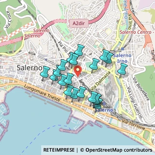 Mappa Via Nizza, 84123 Salerno SA, Italia (0.382)