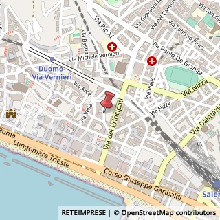 Mappa Via Leopoldo Cassese, 12, 84122 Salerno, Salerno (Campania)