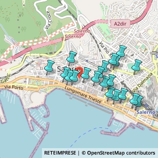 Mappa Via Porta Elina, 84121 Salerno SA, Italia (0.4615)