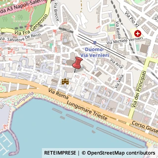 Mappa Via dei Canapari, 2, 84121 Salerno, Salerno (Campania)