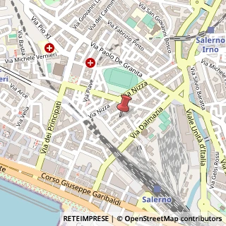 Mappa Via Luigi Cacciatore,  18, 84124 Salerno, Salerno (Campania)