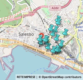 Mappa Piazza Principe Amedeo, 84122 Salerno SA, Italia (0.361)