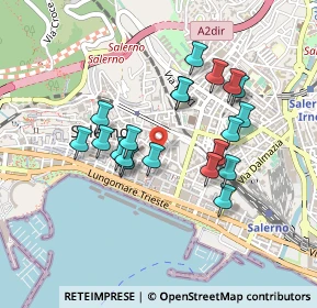 Mappa Piazza Principe Amedeo, 84122 Salerno SA, Italia (0.4145)