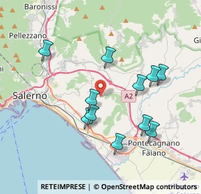 Mappa Via Beata Teresa di Calcutta, 84133 Salerno SA, Italia (3.86727)