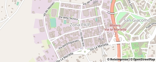 Mappa Matera