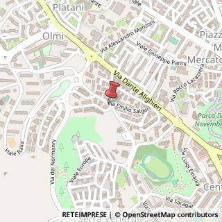 Mappa Via Emilio Salgari,  1, 75100 Matera, Matera (Basilicata)