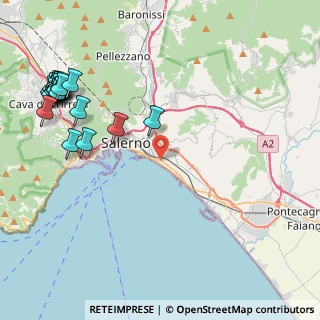 Mappa Via Matteo farro, 84123 Salerno SA, Italia (6.25)