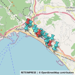 Mappa Via Andrea de Leo, 84127 Salerno SA, Italia (1.37)
