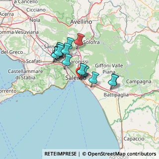 Mappa Via Adriano Falvo, 84127 Salerno SA, Italia (10.82)