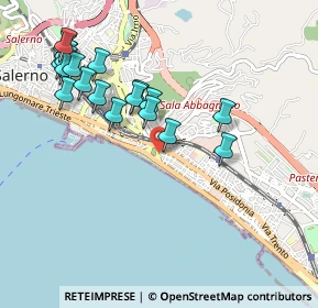 Mappa Via Tommaso Scillato, 84127 Salerno SA, Italia (1.1365)