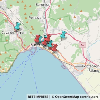 Mappa Via Filippo Sciaraffia, 84127 Salerno SA, Italia (2.22091)