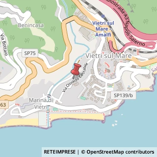Mappa Via Osvaldo Costabile, 33, 84019 Vietri sul Mare, Salerno (Campania)