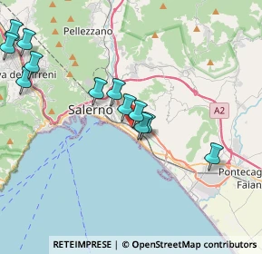 Mappa Via Fratelli Palumbo, 84128 Salerno SA, Italia (4.535)