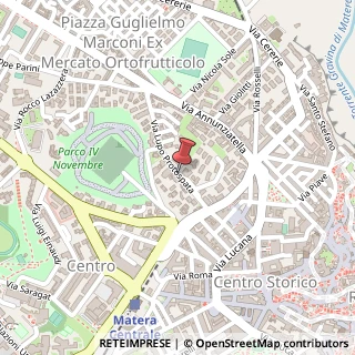 Mappa Via protospata lupo 39, 75100 Matera, Matera (Basilicata)