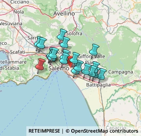 Mappa Via Parisiello, 84131 Salerno SA, Italia (9.975)