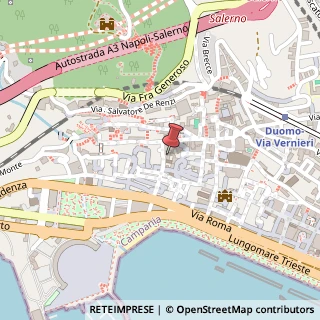 Mappa Via dei Canali, 245, 84121 Salerno, Salerno (Campania)