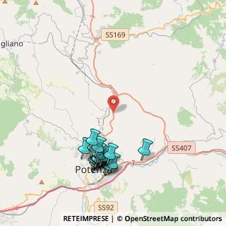 Mappa Contrada Cugno delle Brecce, 85100 Potenza PZ, Italia (4.709)