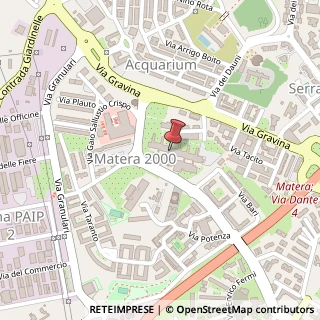 Mappa Via Enrico Mattei, 75100 Matera MT, Italia, 75100 Matera, Matera (Basilicata)