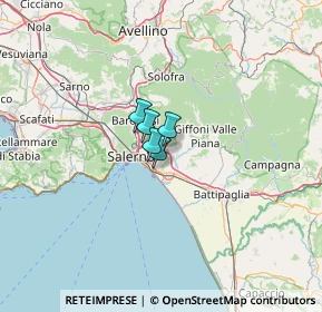 Mappa Via Montena, 84133 Salerno SA, Italia (25.10222)