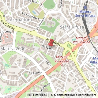 Mappa Via Tacito, 21, 75100 Matera, Matera (Basilicata)