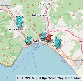 Mappa Via Guglielmo da Ravenna, 84125 Salerno SA, Italia (2.97833)