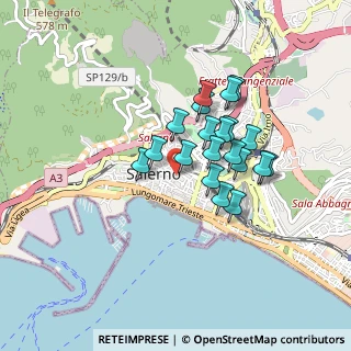 Mappa Via Guglielmo da Ravenna, 84125 Salerno SA, Italia (0.71)