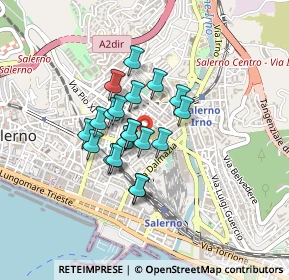 Mappa Via Nizza, 84124 Salerno SA, Italia (0.3085)