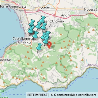 Mappa Via Fornace, 80054 Gragnano NA, Italia (3.365)