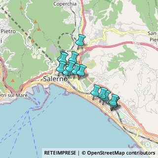 Mappa Via Andrea Guglielmini, 84134 Salerno SA, Italia (1.44467)