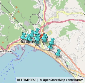 Mappa Via Andrea Guglielmini, 84134 Salerno SA, Italia (1.07538)