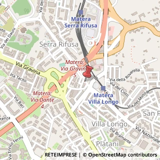 Mappa Viale dei Peucezi,  25, 75100 Matera, Matera (Basilicata)